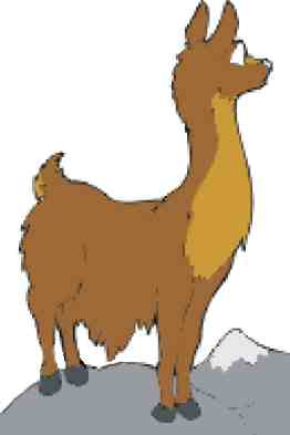 Cartoon llama