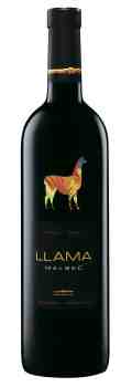 Llama Roble wine label