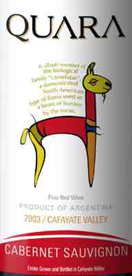 Quara wine label