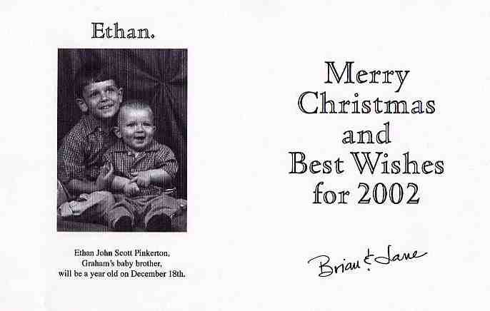 2001 Christmas card